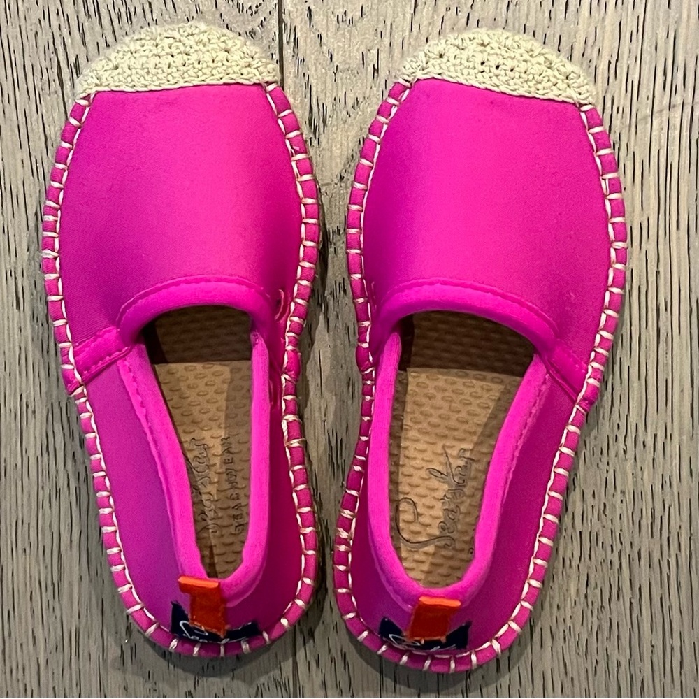 Hot Pink Sea Star Beachwear Beachcomber Waterproof Espadrilles - Size K8